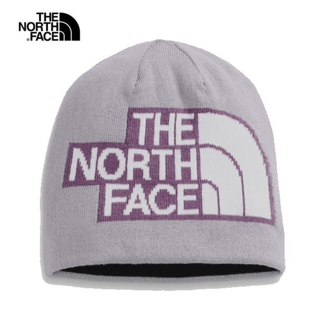 美國[The North Face REVERSIBLE HIGHLINE BEANIE/ 經典登山大Logo彈性帽/針織毛帽
