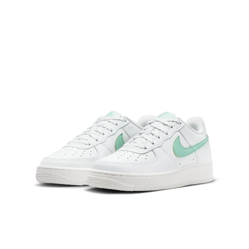 【NIKE】AIR FORCE 1 GS 童鞋 休閒鞋 大童 女鞋 白綠-DV7762104
