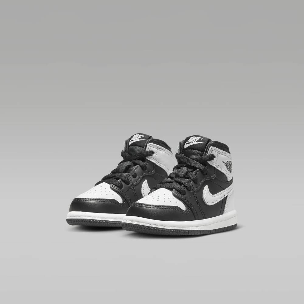 【NIKE】JORDAN 1 RETRO HIGH OG (TD) 嬰幼 籃球鞋 黑白色-FD1413010