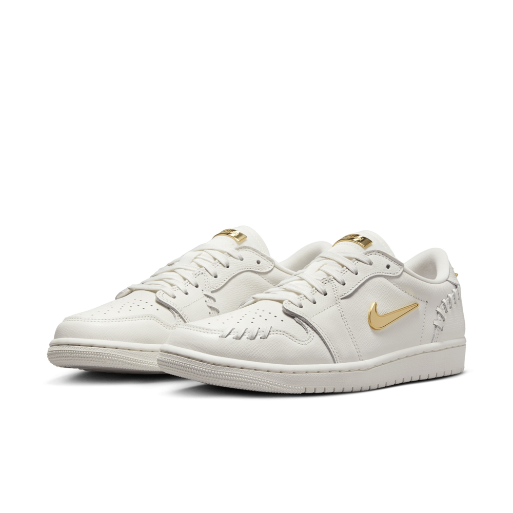 【NIKE】WMNS AIR JORDAN 1 MM LOW 女鞋 籃球鞋 白金色-FN5032100