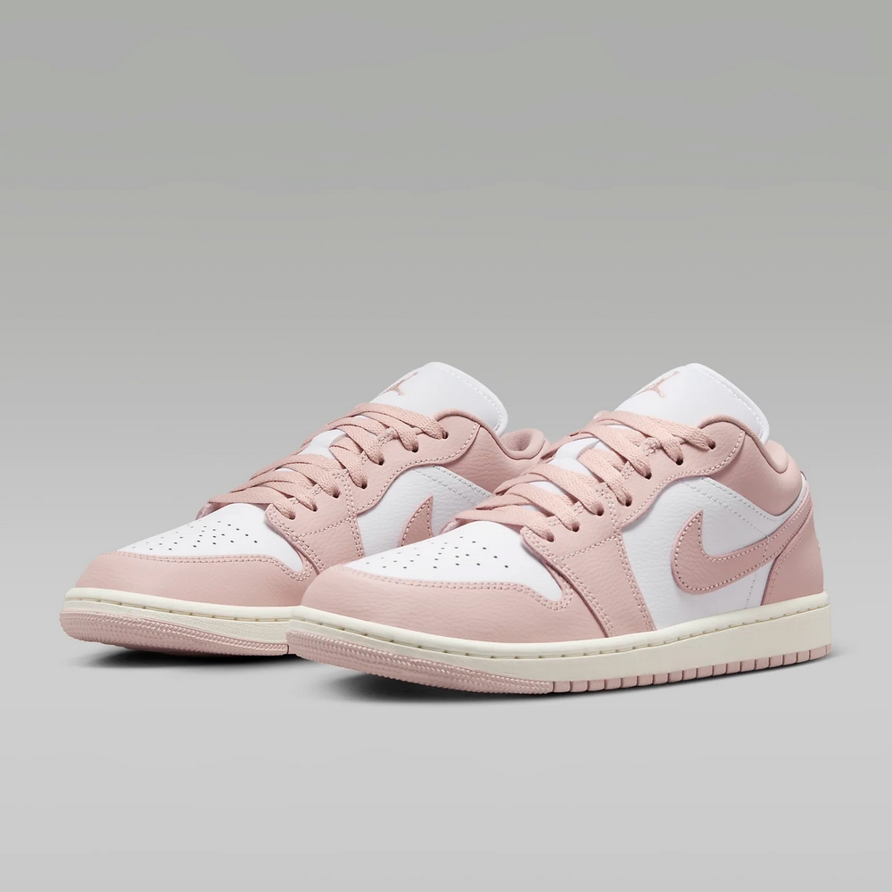 【NIKE】WMNS AIR JORDAN 1 LOW 女鞋 籃球鞋 粉色 奶油底 低筒-DC0774162