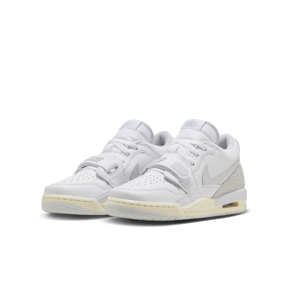 【NIKE】AIR JORDAN LEGACY 312 LOW GS 童鞋 大童鞋 女鞋 籃球鞋 白 灰-HJ3483101