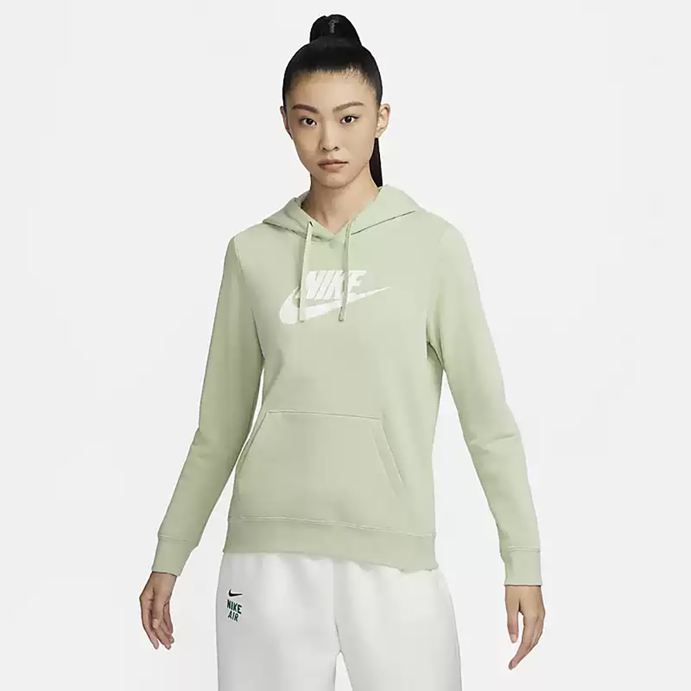 【NIKE】AS W NSW CLUB FLC GX STD PO HD 女 連帽上衣 綠-DQ5776343
