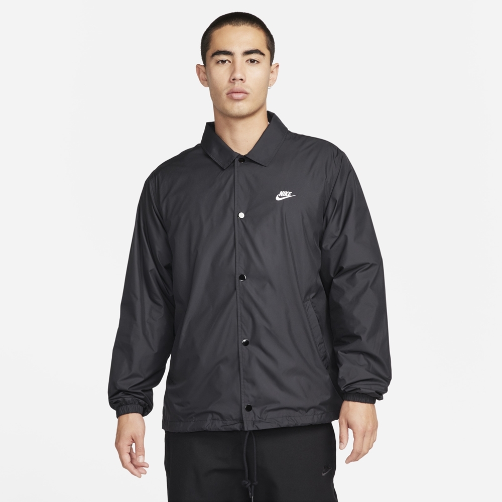 【NIKE】AS M NK CLUB COACHES JKT 男 休閒外套 黑色-FN3317010