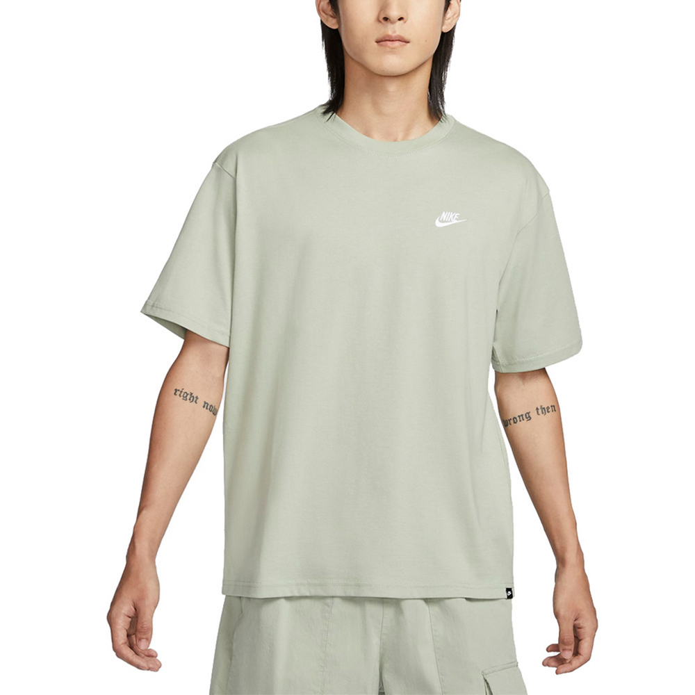 【NIKE】AS M NSW TEE CLUB MAX 男 短袖上衣 灰綠-FV0376370