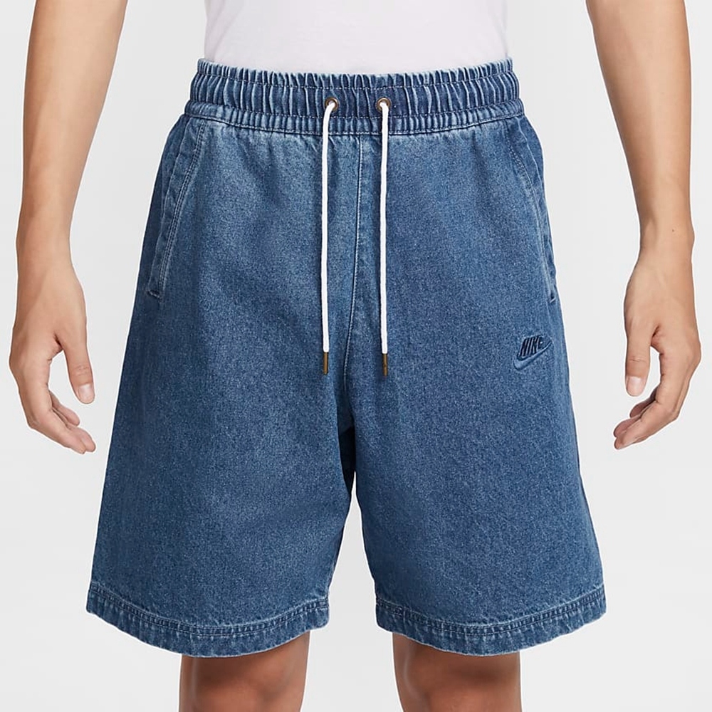 【NIKE】AS M NK ALUMNI DENIM SHORT GCE 男 短褲 藍色 牛仔短褲-HQ1470441
