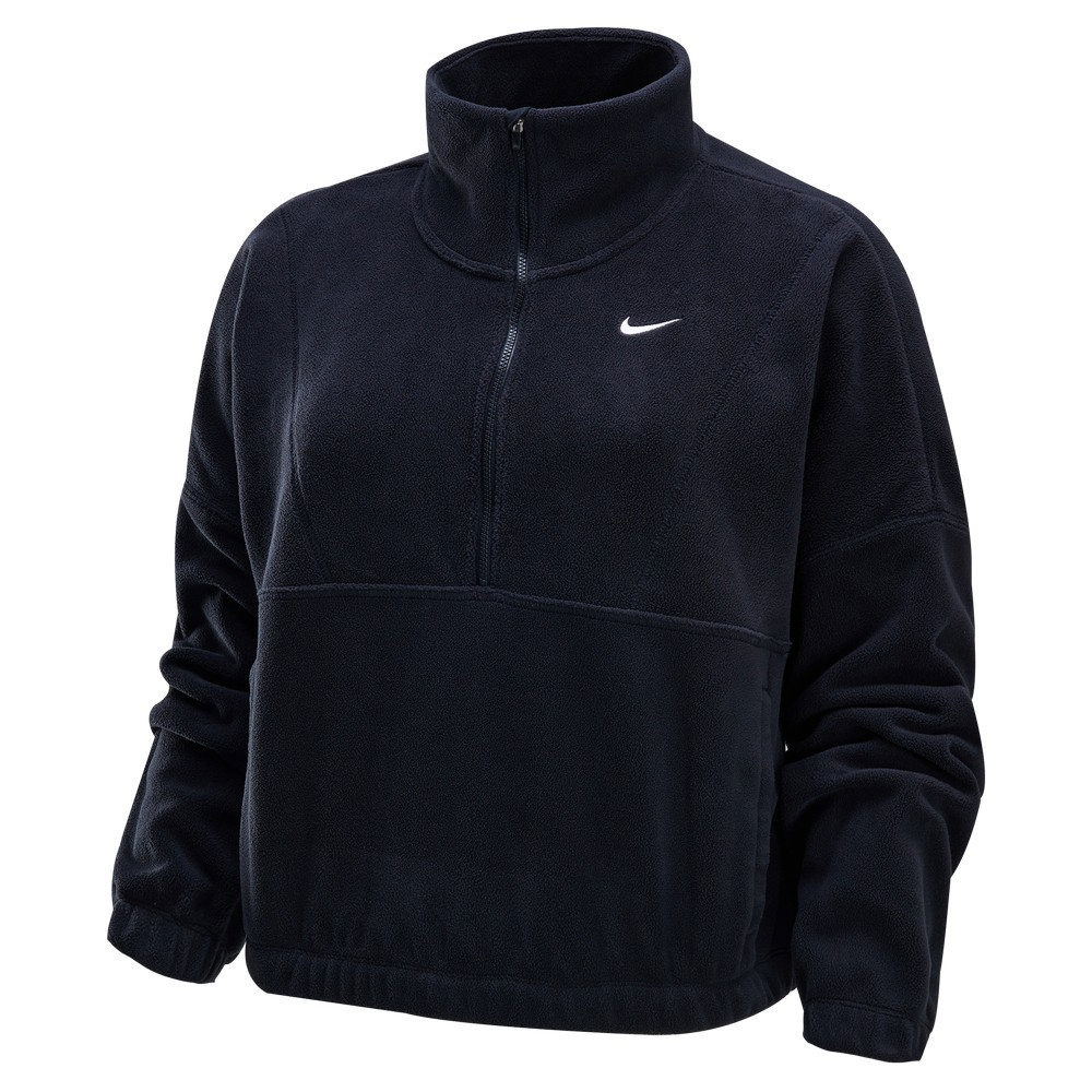 【NIKE】AS W NK ONE TF HZ TOP POLAR 女 長袖上衣 深藍色 半拉鍊式-FV7956010