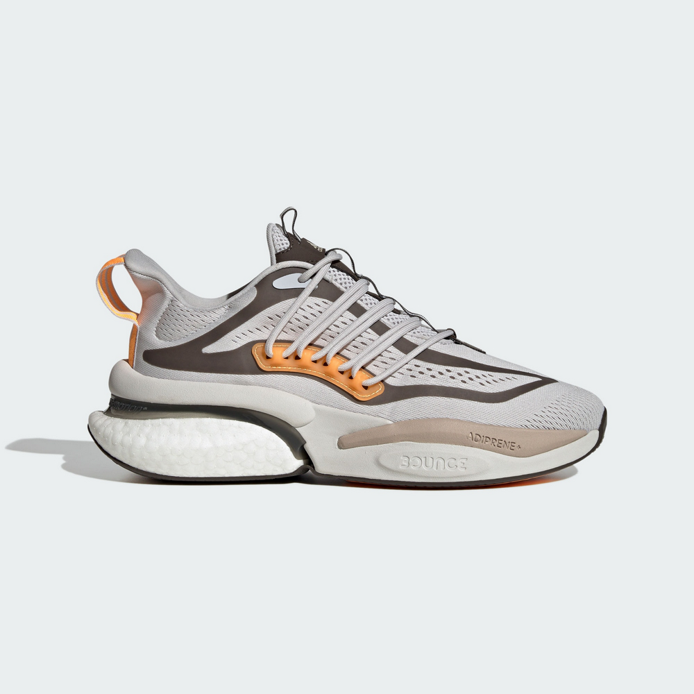 【ADIDAS】AlphaBoost V1 跑步鞋 男鞋 灰 咖-IE9670
