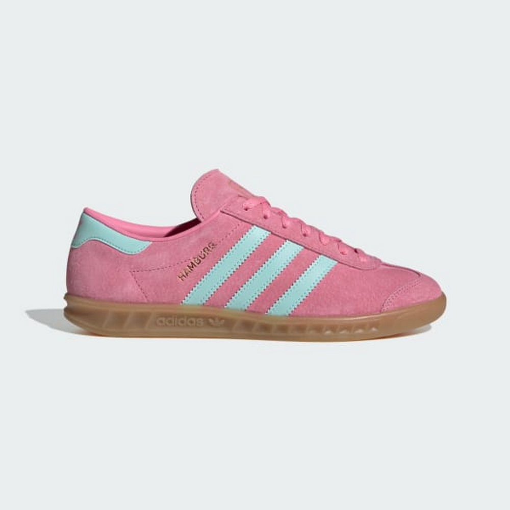 【ADIDAS】HAMBURG W 休閒鞋 女鞋 粉綠色-IH5459
