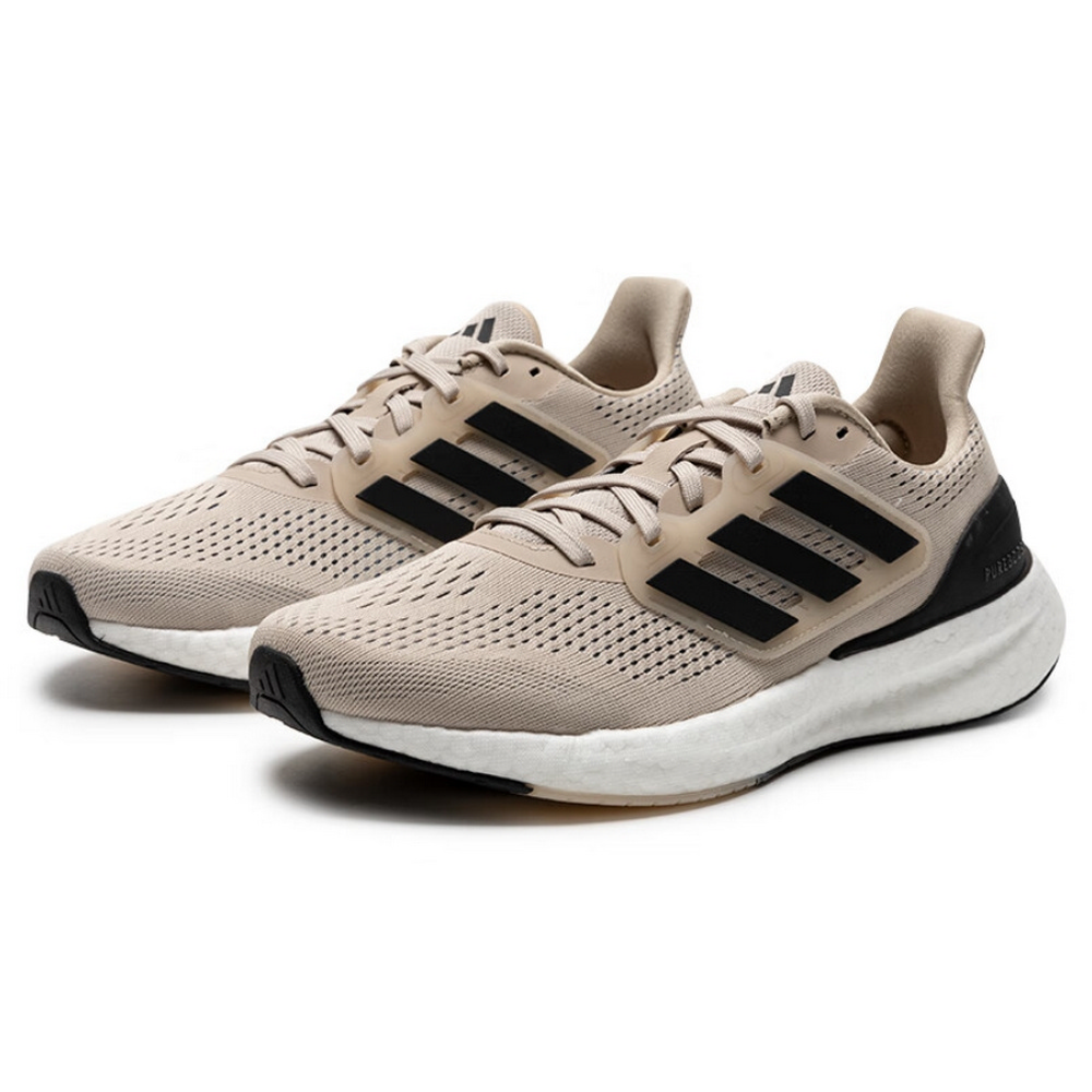 【ADIDAS】PUREBOOST 23 跑步鞋 男鞋 奶茶黑-IF2368