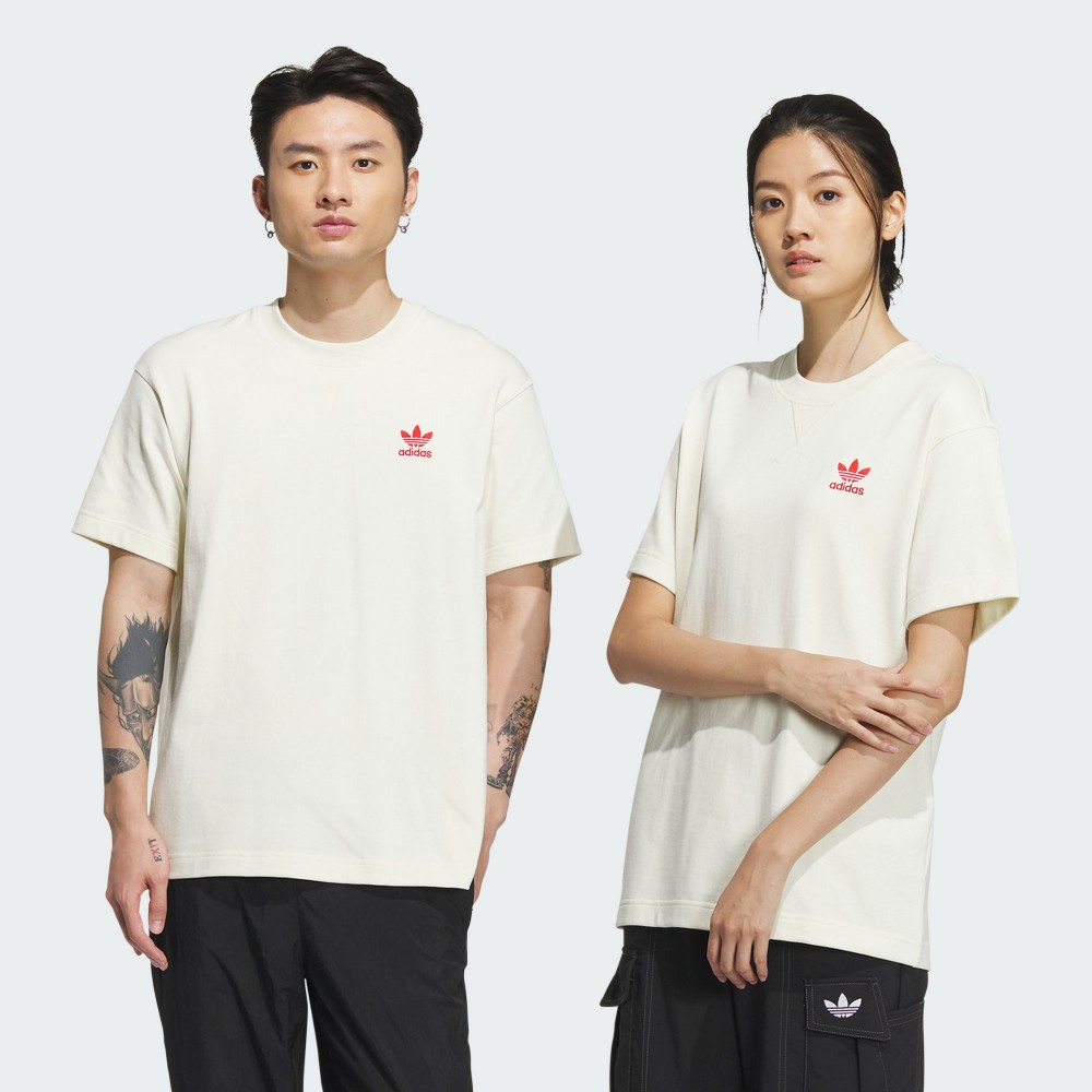 【ADIDAS】CNY新年 FF TEE 短袖上衣 男女 白色-IX4222