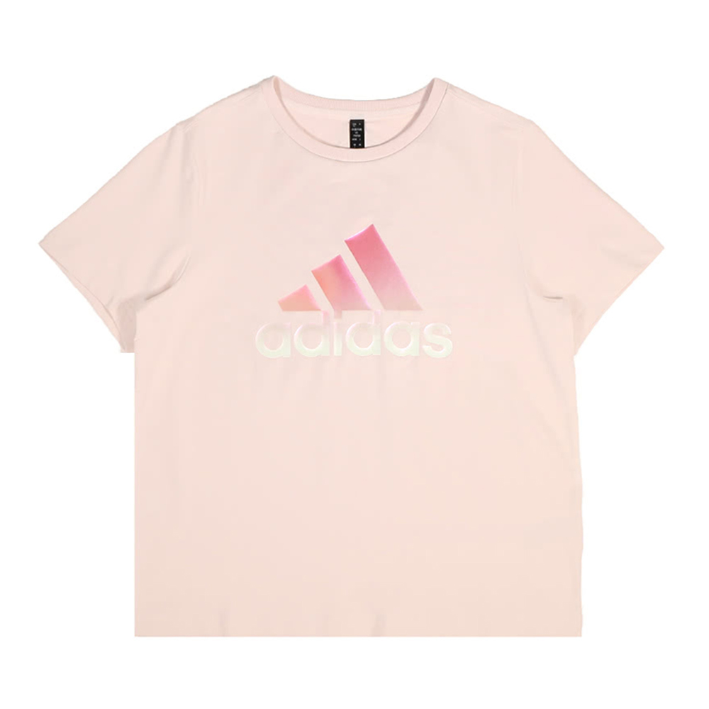 【ADIDAS】MH BOS TEE 1 短袖上衣 女 粉色-IM8886