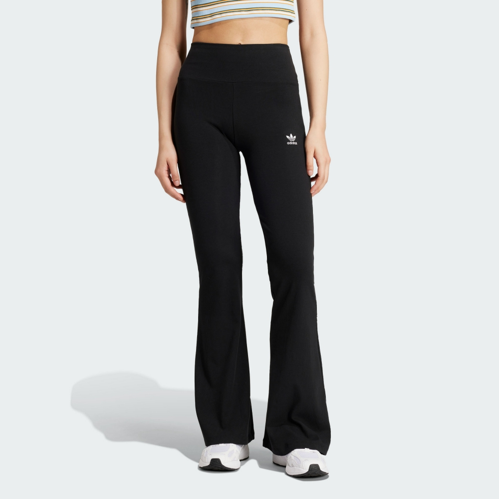 【ADIDAS】ESS FL LEGGINGS 緊身長褲 女 黑色-IW5727