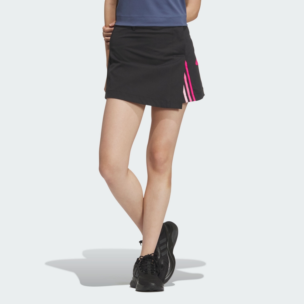 【ADIDAS】SUMMER SKORT 短裙 女 黑粉-JJ1118