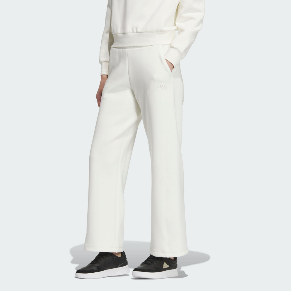 【ADIDAS】LOUNGE DK PNT 長褲 女 白色 運動長褲-JJ3555
