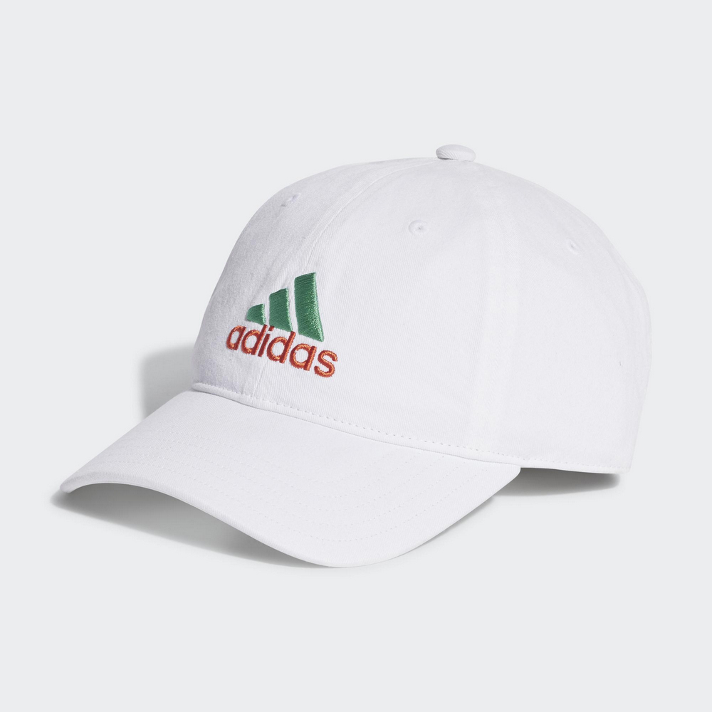 【ADIDAS】DAD CAP 2COL EM 休閒帽 運動帽 棒球帽 遮陽帽 男帽 女帽 白色-IC9693