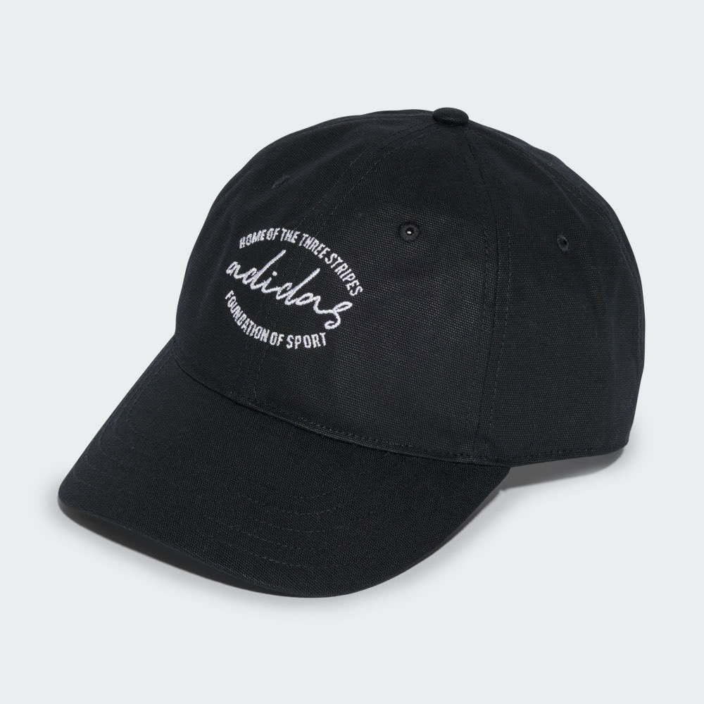 【ADIDAS】DAD CAP EMBR 休閒帽 男女 黑色-IT4642