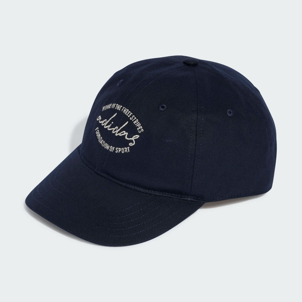 【ADIDAS】DAD CAP EMBR 休閒帽 男女 藍色-IY7692