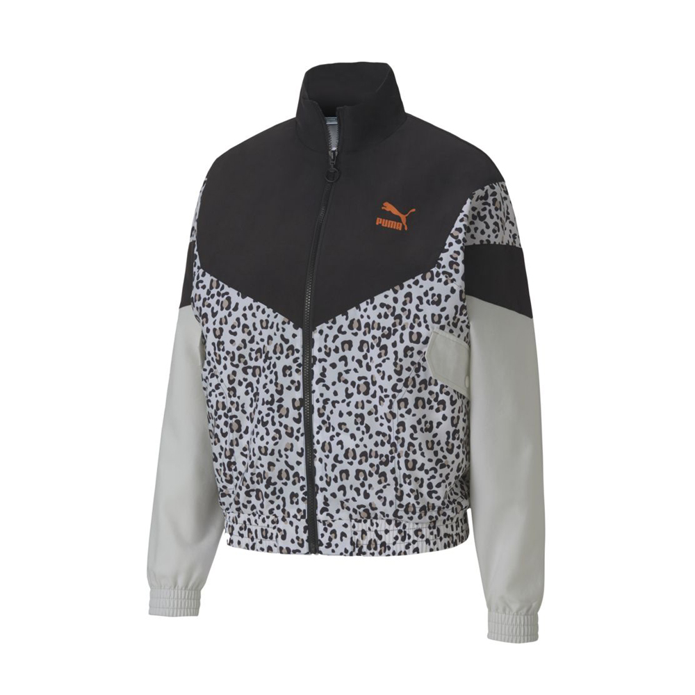 【PUMA】 女 流行系列TFS豹紋風衣外套(F)-59895701