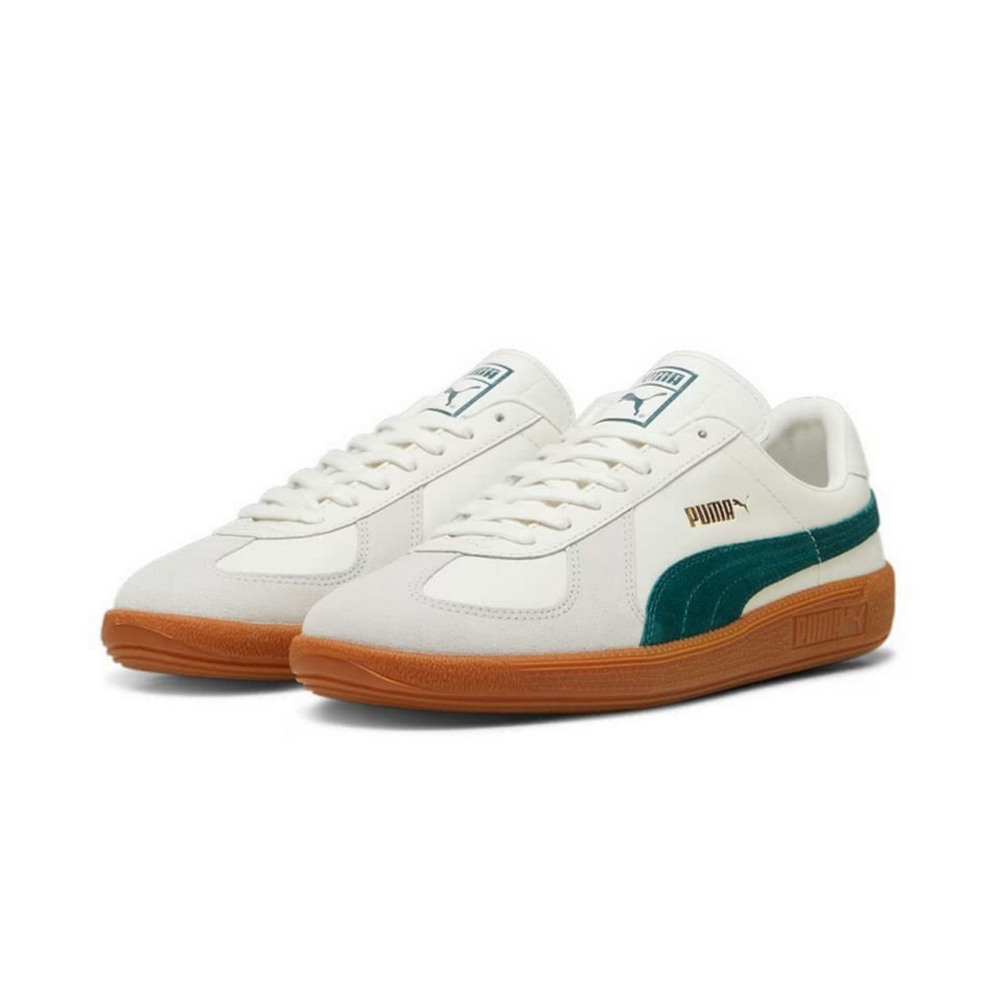 【PUMA】PUMA Army Trainer 休閒鞋 男鞋 女鞋 白綠色-38660715