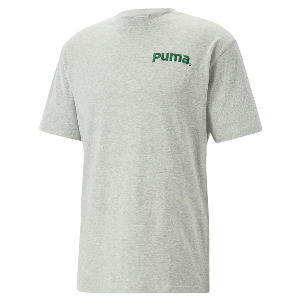 【PUMA】流行系列P.Team短袖T恤 短袖上衣 男 灰色-62248604