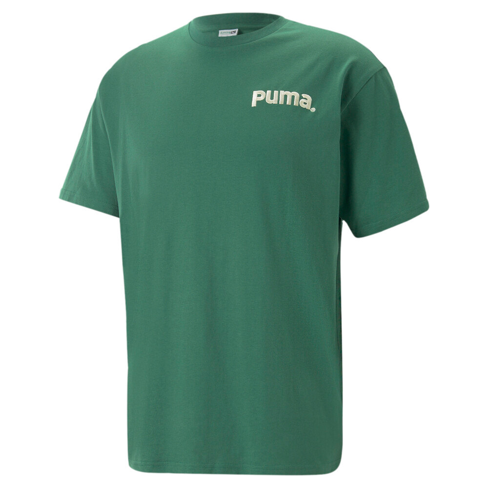【PUMA】流行系列P.Team短袖T恤 短袖上衣 男 綠色-62248637