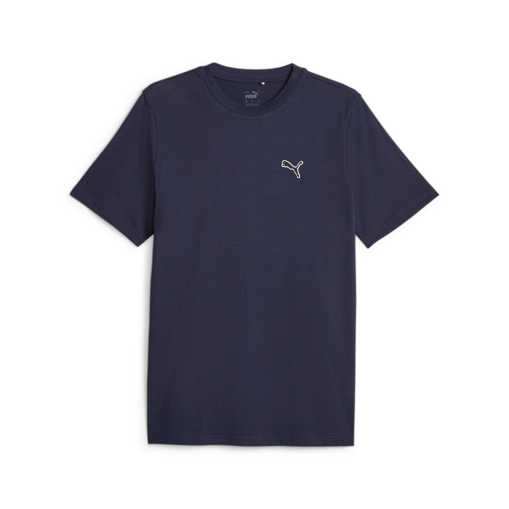 【PUMA】基本系列Better ESS織標短袖T恤 短袖上衣 男 藍色-67597706