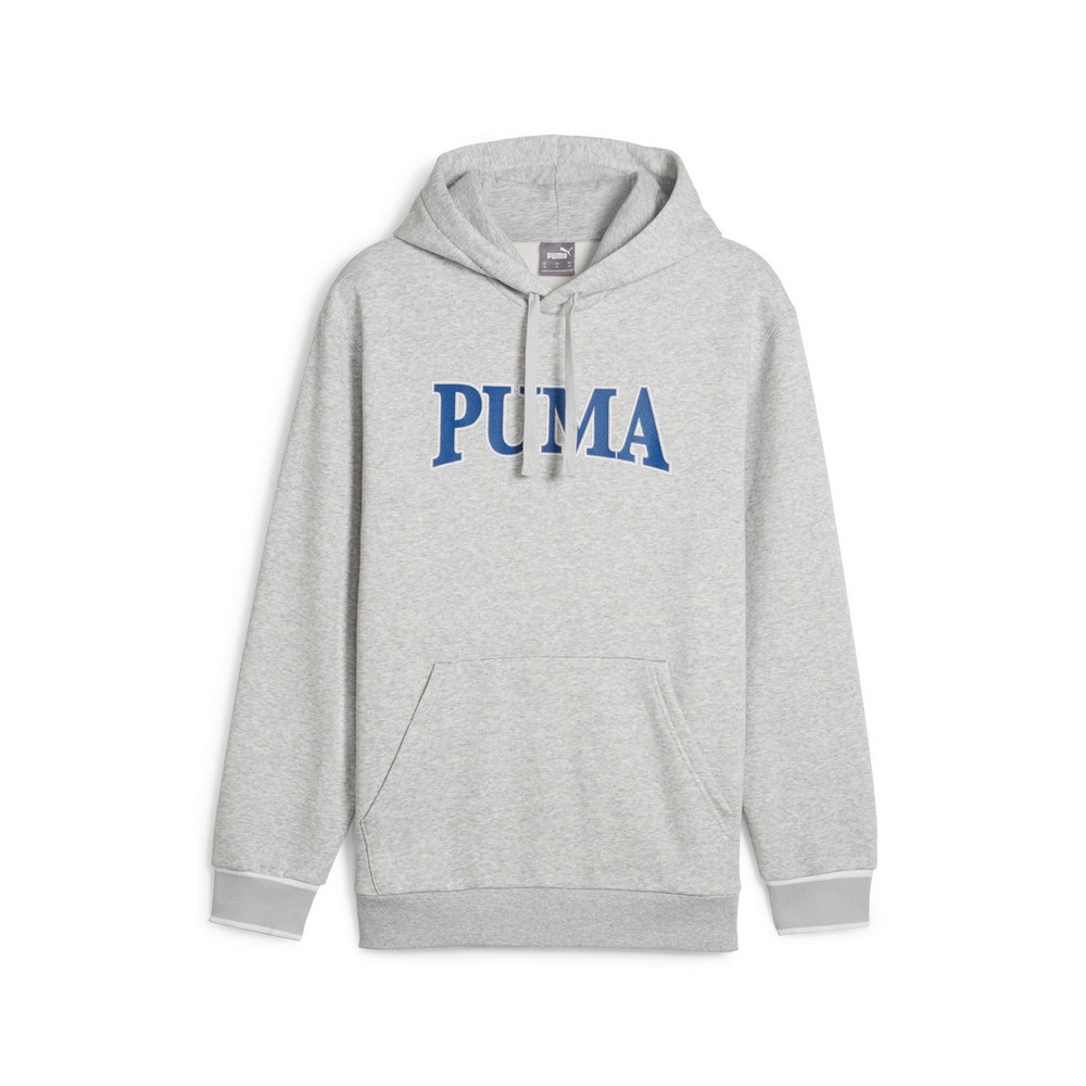 【PUMA】基本系列Puma Squad長厚連帽T恤(M) 連帽上衣 男 灰色-68125304