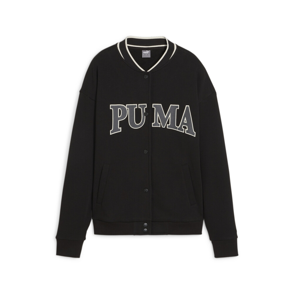 【PUMA】基本系列Puma Squad棒球外套(F) 休閒外套 女 黑色-67790201