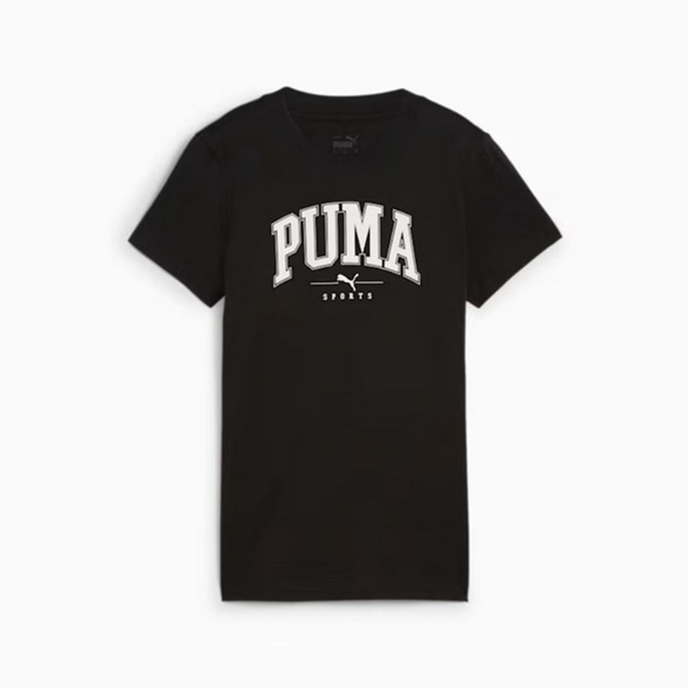 【PUMA】基本系列Squad短袖T恤(F) 短袖上衣 女 黑色-68153701