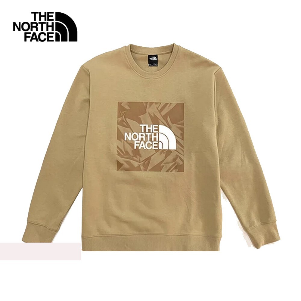 【The North Face】男 印花休閒長袖大學上衣-NF0A88FTLK5