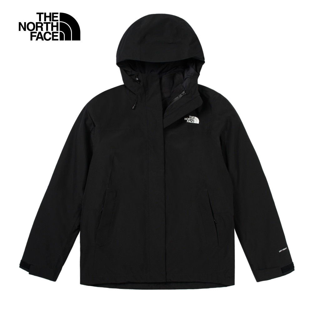 【The North Face】女 可調節連帽抓絨內裡三合一外套-NF0A89Y3JK3