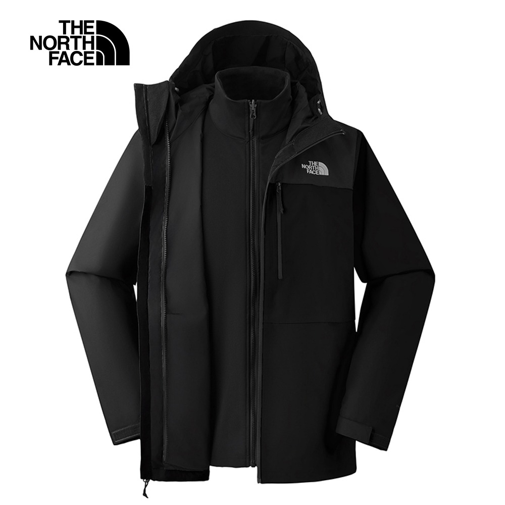 【The North Face】男 防水透氣抓絨內裡三合一外套-NF0A8DMKJK3