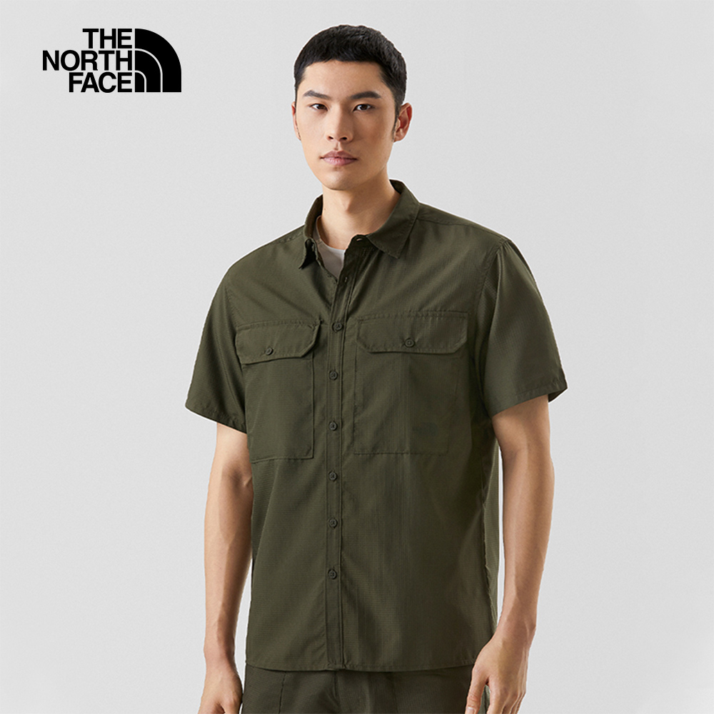 【The North Face】男 休閒短袖襯衫-NF0A81PR21L