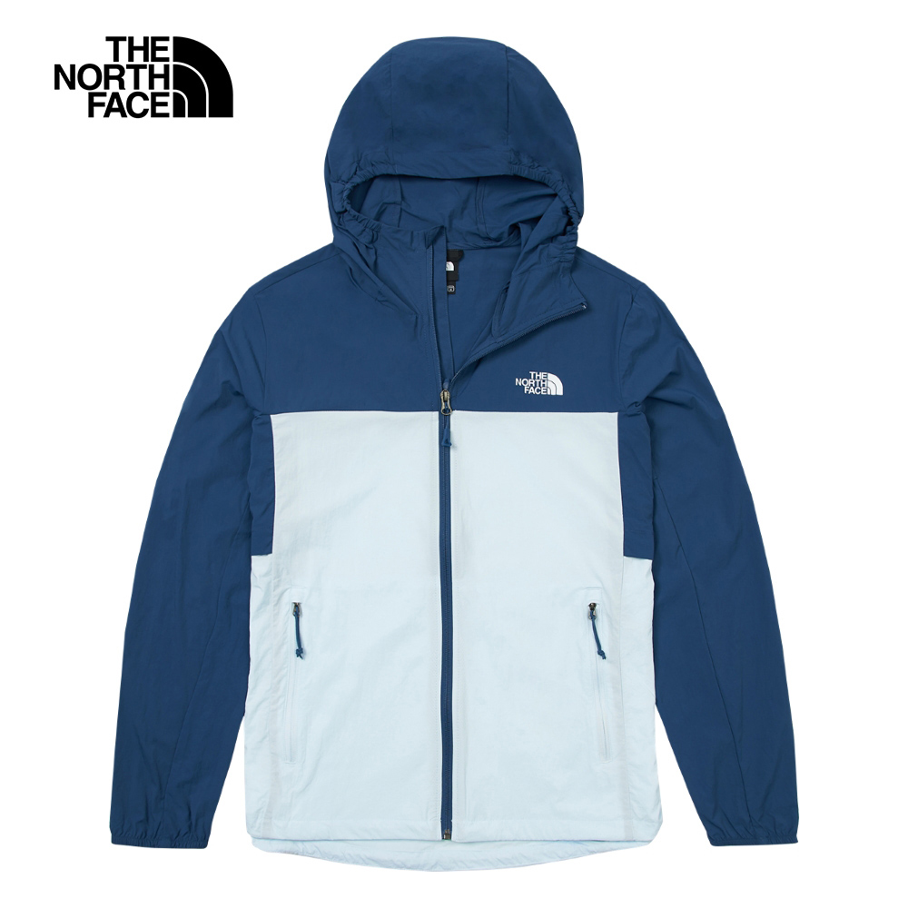 【The North Face】男 UP拼接涼感防曬休閒連帽外套-NF0A87VYTOU