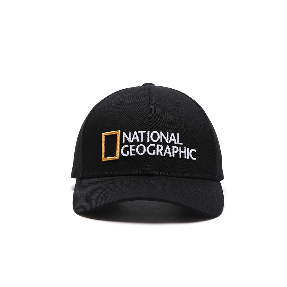 【National Geographic】CLASSIC LOGO BALL CAP(CLASSIC FIT) 休閒帽 黑-N215AHA120099