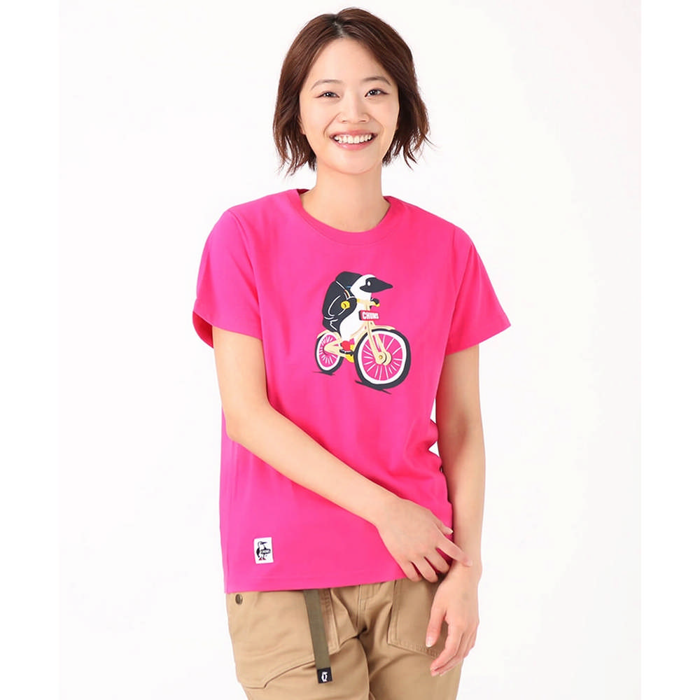 【CHUMS】女 My Summer Vacation T-Shirt短袖上衣 粉紅-CH112176R018