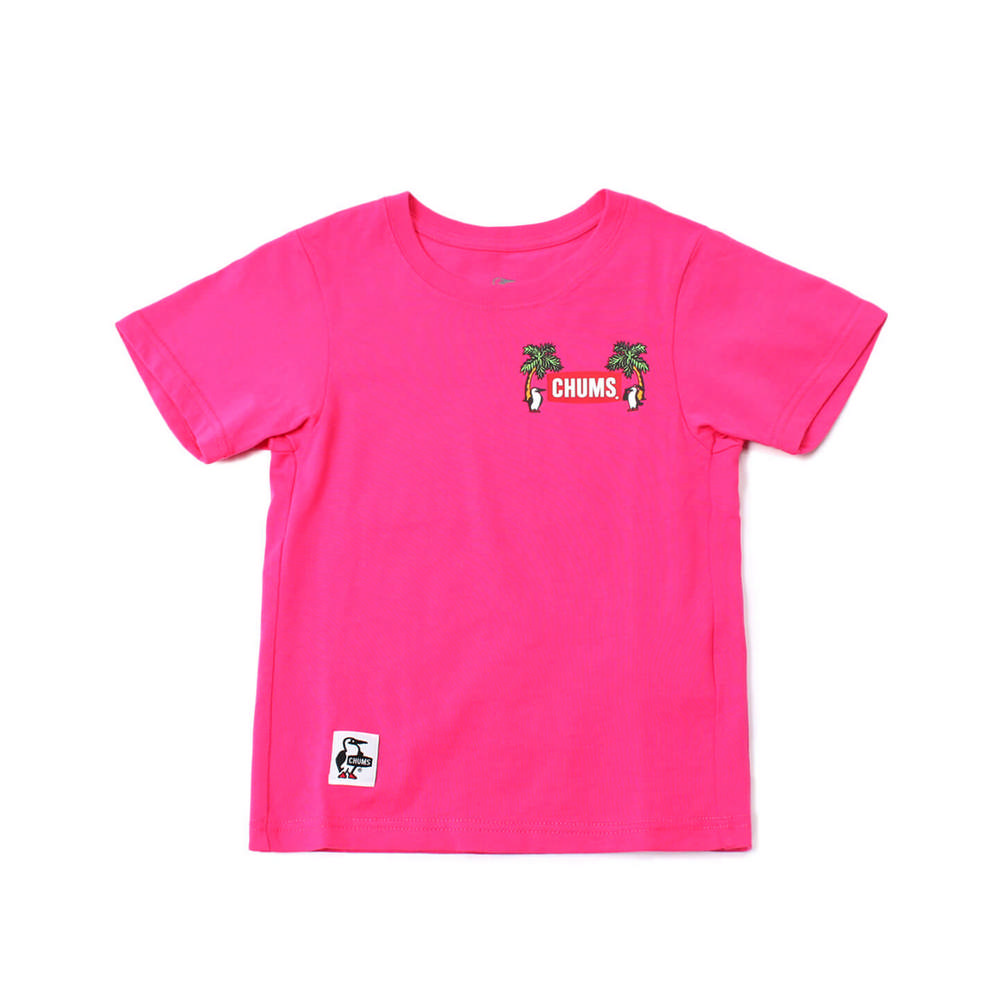 【CHUMS】Kids Go to the Sea T-Shirt短袖上衣 粉紅-CH211263R018