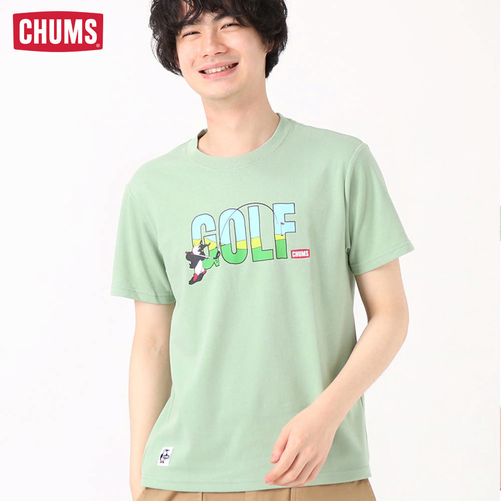 【CHUMS】Golf Club T-Shirt短袖上衣 羅勒綠-CH012195M102