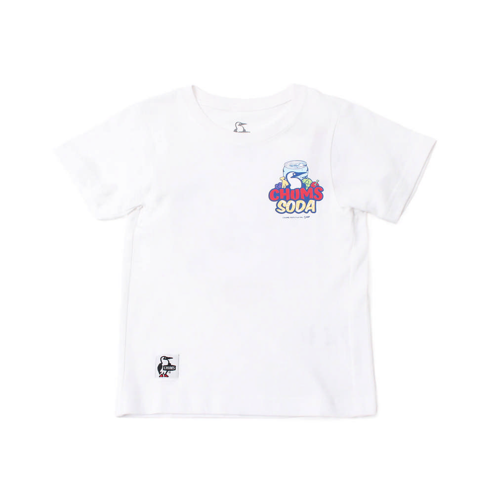 【CHUMS】Kids CHUMS Soda T-Shirt短袖上衣 白色-CH211262W001