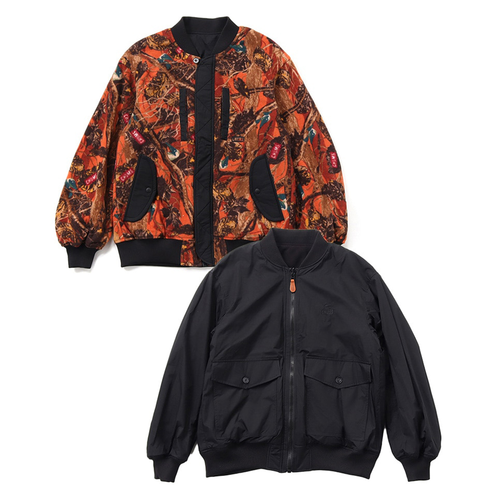 【CHUMS】男 Recycle Chumley Fleece Reversible Jacket雙面刷毛外套 Leaf & Tree
