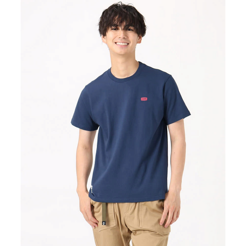 【CHUMS】Booby Logo Rainbow Islands T短袖上衣 深藍色-CH012389N001