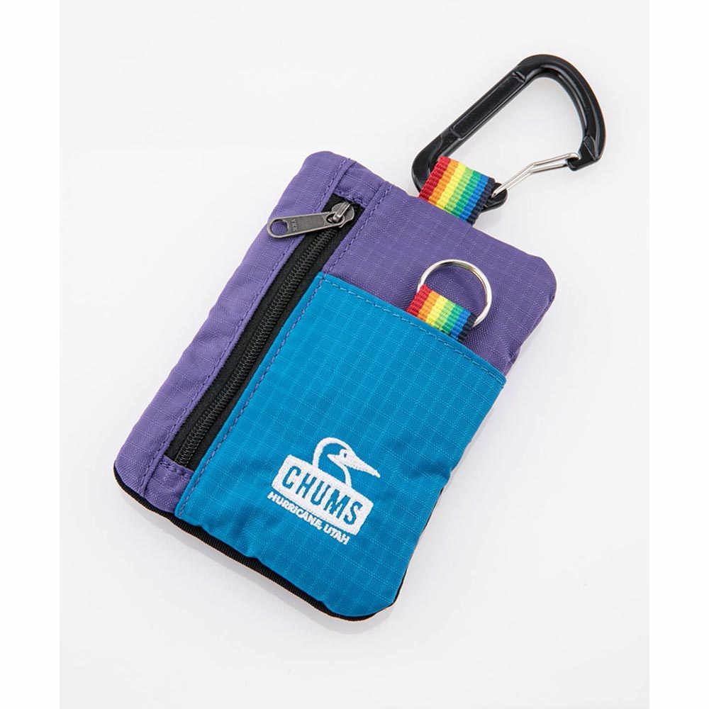 【CHUMS】Spring Dale Key Coin Case 鑰匙零錢包 藍/紫-CH603168A076