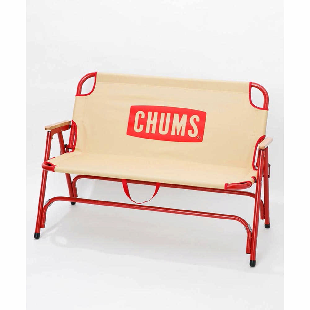 【CHUMS】CHUMS Back with Bench折疊椅 米/紅-CH621752B044