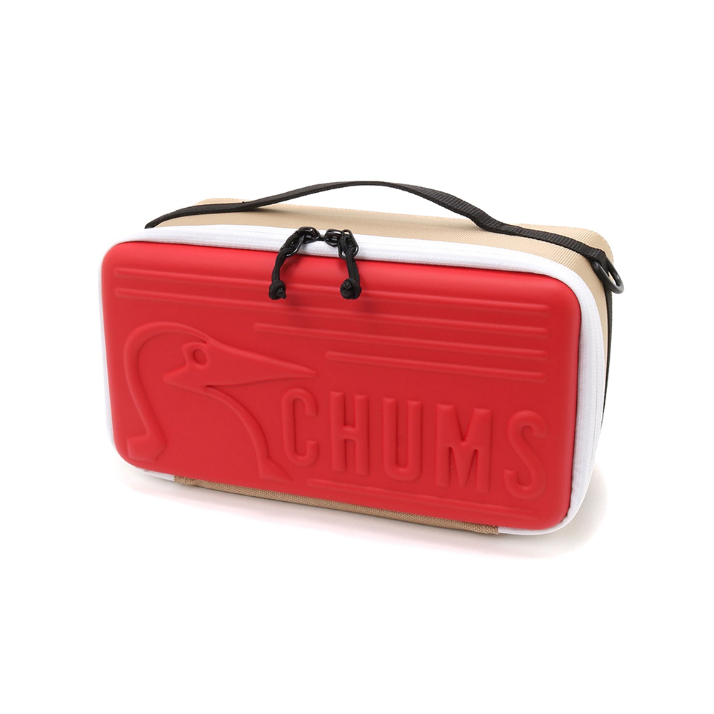 【CHUMS】Multi Hard Case M收納盒 米/紅 男包 女包 其他包款-CH621823B044