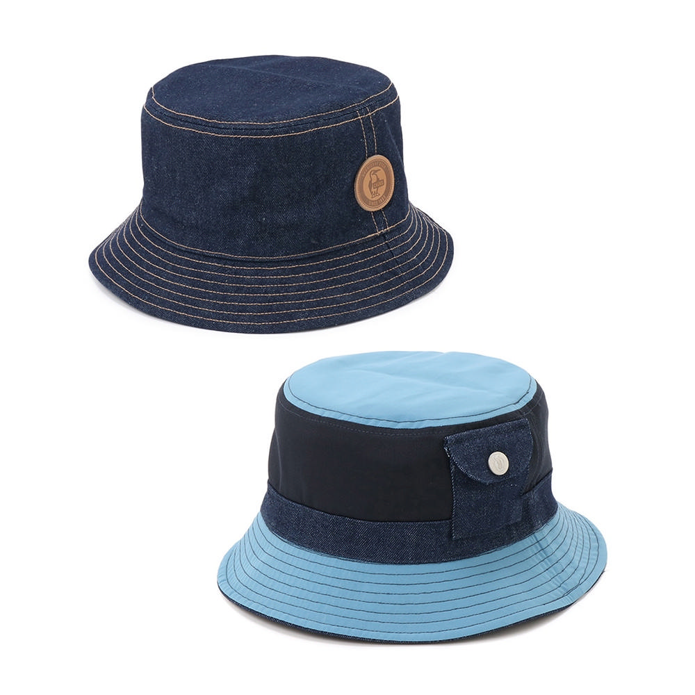 【CHUMS】Reversible Hat雙面風格帽 丹寧-CH051299N006