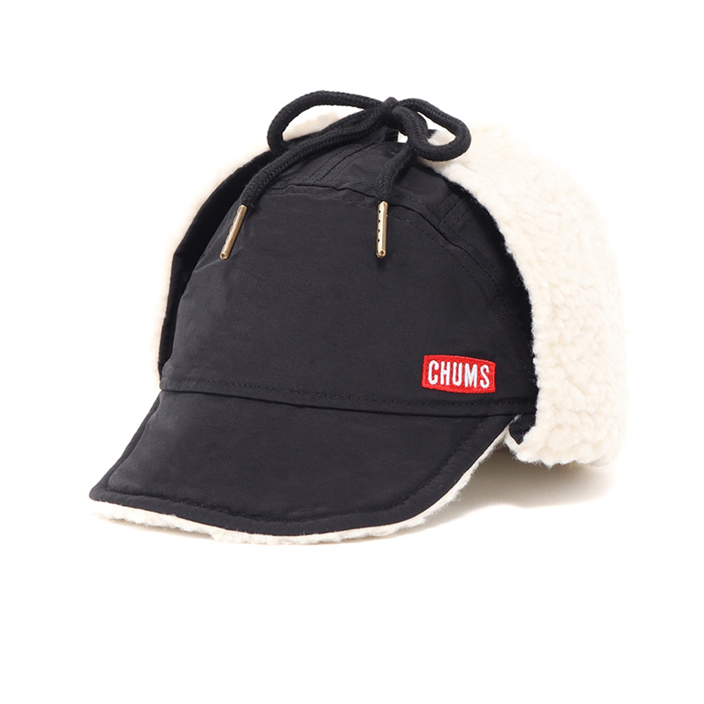 【CHUMS】中大童 Kid's Camping Boa Russian Cap保暖風格帽 黑色