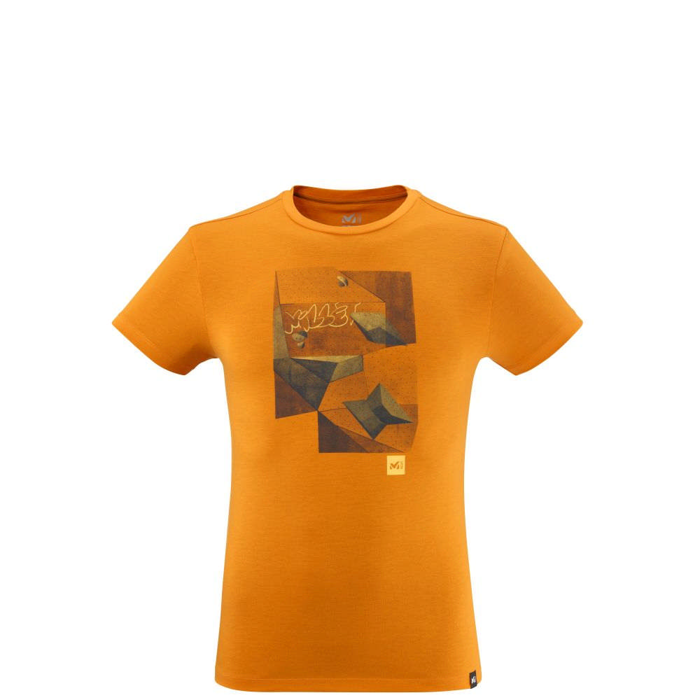 法國【MILLET】GRANITE TS SS 男 短袖排汗衣 橘MIV97469646