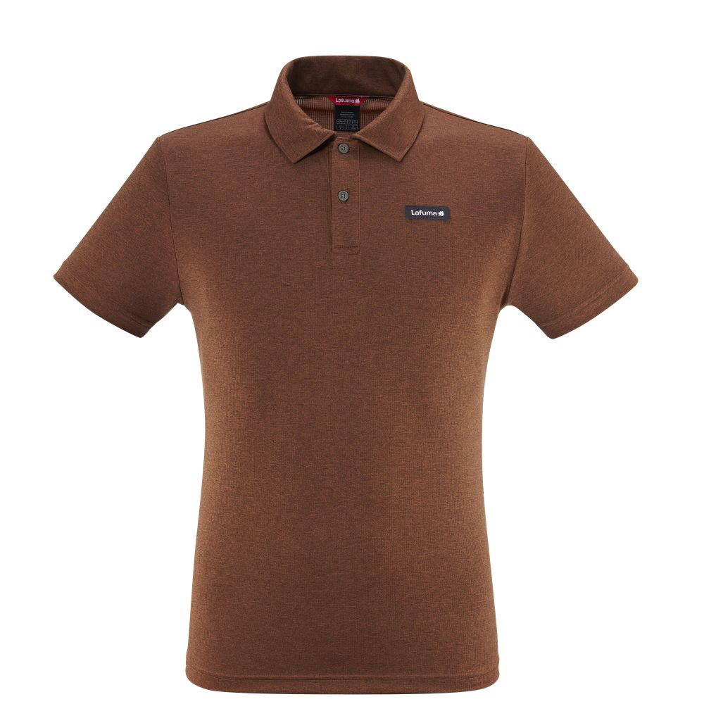 【Lafuma】 SHIFT POLO 短袖POLO 咖啡 短袖POLO 男 咖啡色-LFV122689930