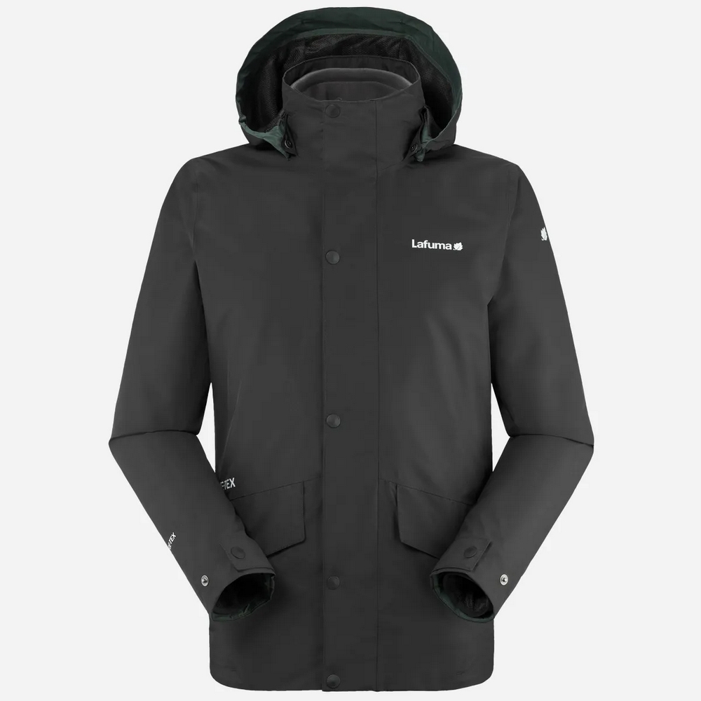 【Lafuma】 JAIPUR GTX 二件式防水保暖刷毛外套 黑 兩件式外套 男 黑色-LFV123350247